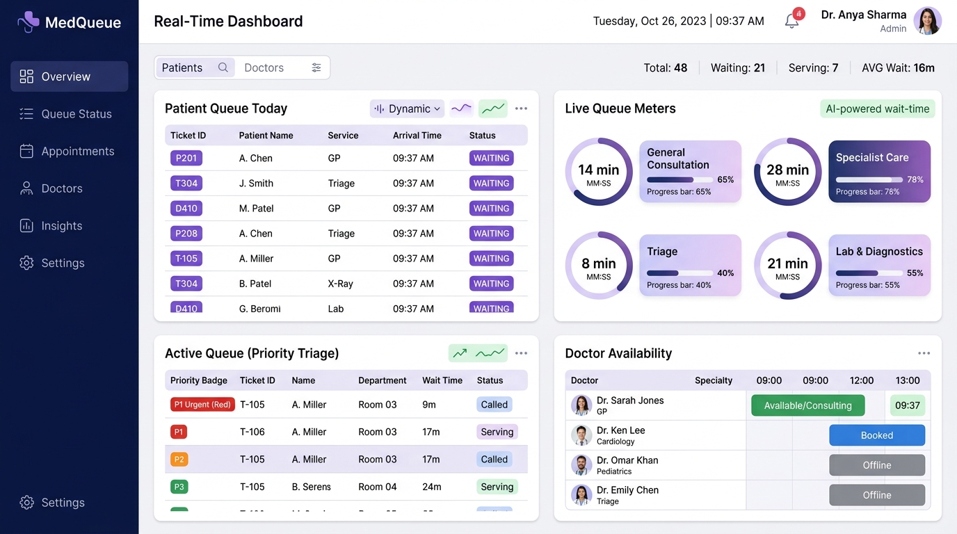 QueueCare Smart Queue Platform